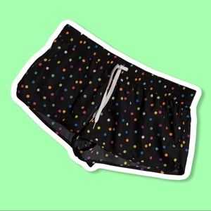 OP polka dot drawstring wind shorts/running shorts